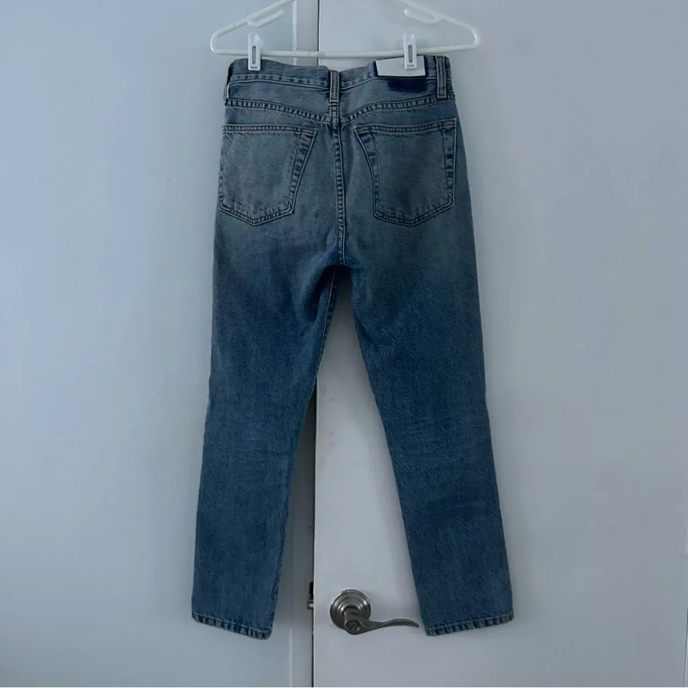 RE/DONE High Rise Blue Denim Mom Jeans 26 - Picture 7 of 12